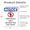 Signmission Employees Only Beyond Sign, Vinyl Decal, 7in W x 10in L, 2PK OS-2PACK-NS-D-710-V-11985 - alternate 5